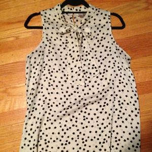 Long polka for tank top