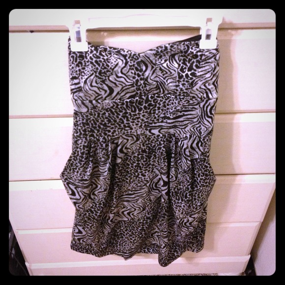 Love Contour Black/Grey Leopard Print Dress - Picture 1 of 1