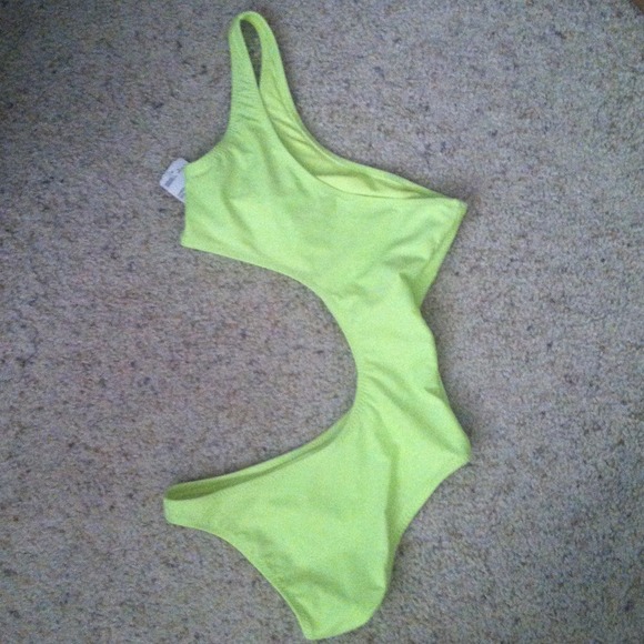 Forever 21 neon swimsuit