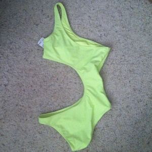 Forever 21 neon swimsuit
