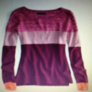 American eagle purple colorblock popover shirt L