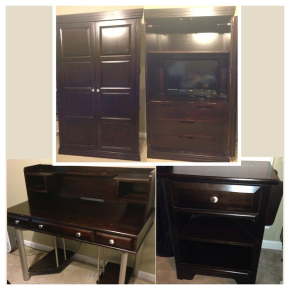 Dark brown Bedroom set - Picture 1 of 1