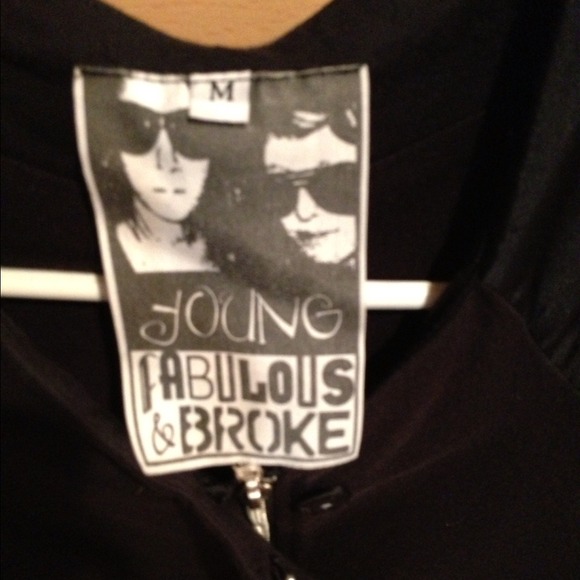 Black cutout young fabulous & broke sweater - Picture 3 of 4