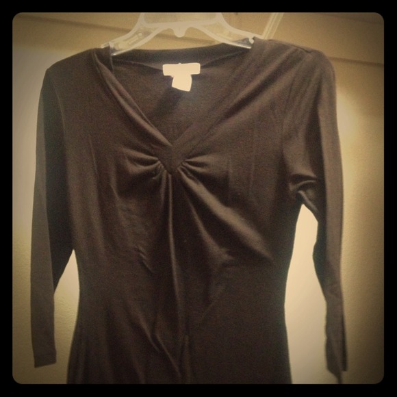 Brown V neck