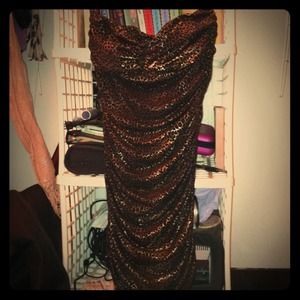 Cheetah print dress