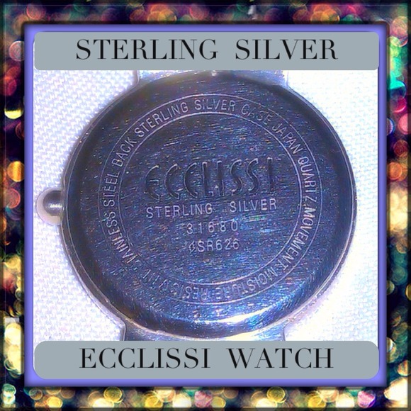 ECCLISSI Jewelry Sterling Silver Ecclissi Brand Watch Poshmark