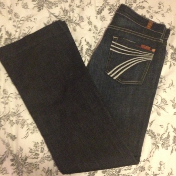 SOLD 7 For All Mankind Dojo Flip Flop Jeans