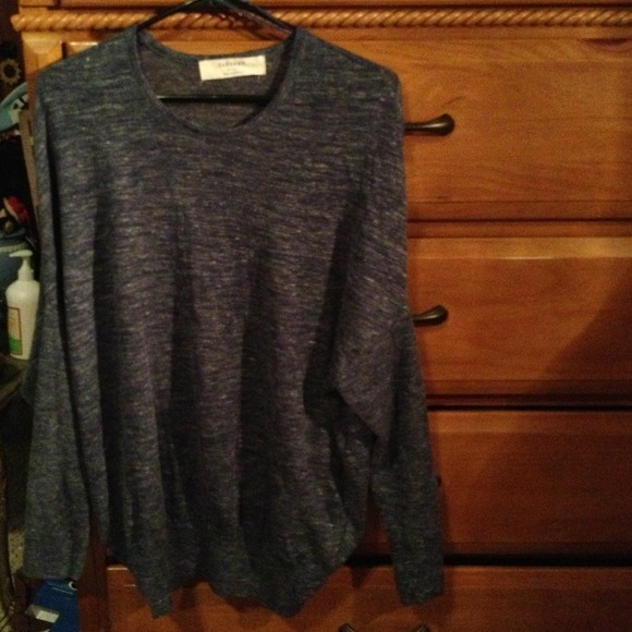 TRADED Light knit denim-colored top