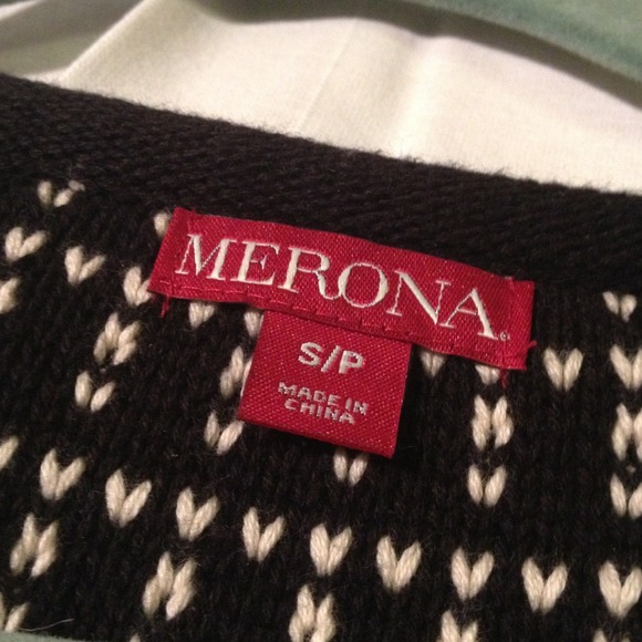 NWT black and white embroidered cardigan - Picture 2 of 4