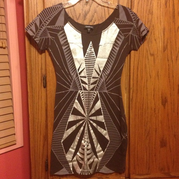 PRICE IS NEGOTIABLE! Bebe Art Deco bodycon dress