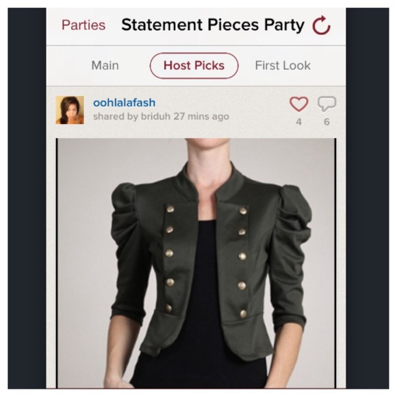🎉💖 HP 1/5/14 💖🎉 Buttoned crop jacket