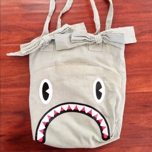 Parcel brand happy or sad tote bag! :) :(