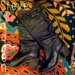 Steve Madden Black Tall Boots