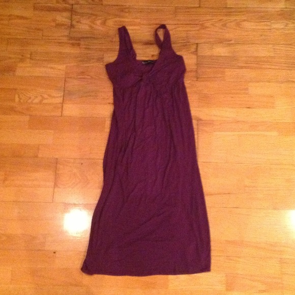 Purple maxi-dress