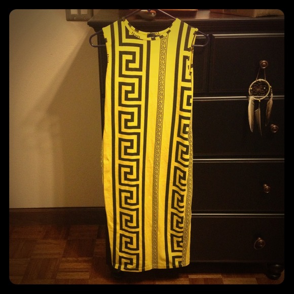 Asos Yellow Bodycon Dress