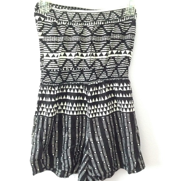 Xhilaration Tribal Strapless Romper