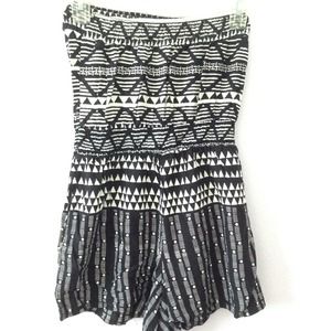 Xhilaration Tribal Strapless Romper