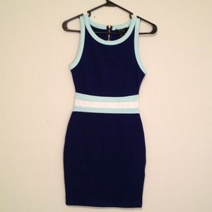 Navy/Aqua Forever 21 dress