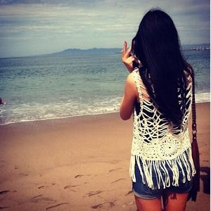Fringe bohemian vest