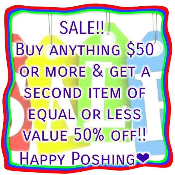 Buy ANYTHING $50 or more and get an item 50% off ! - Picture 1 of 1