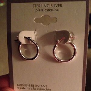 Sterling Silver small hoop earrings