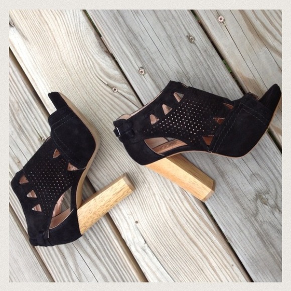 Belle by Sigerson Morrison Shoes - Belle by Sigerson Morrison Suede/Wooden Platform