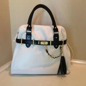 Steve Madden Black & White Satchel