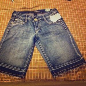 Denim bermuda shorts