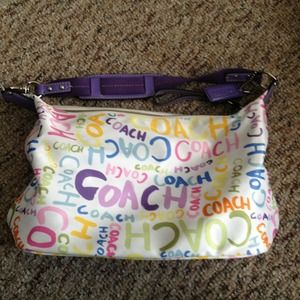 Coach colorful medium purse