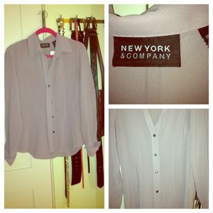 Mauve New York and Company blouse
