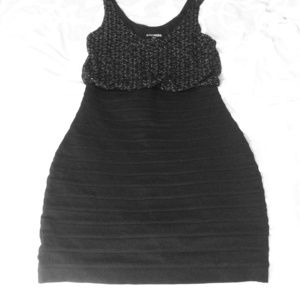 Express black cocktail dress