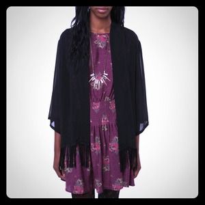 RESERVED Staring at Stars fringe soft jacket