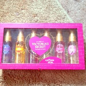A box of six Victoria's Secret perfume sprays.
