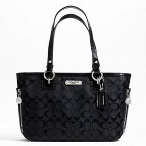 Authentic Coach Signature Black Tote