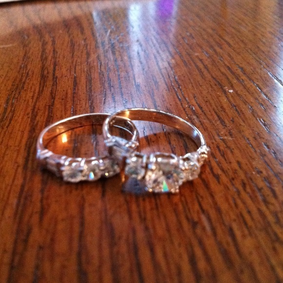 Sterling Silver cubic zerconia set