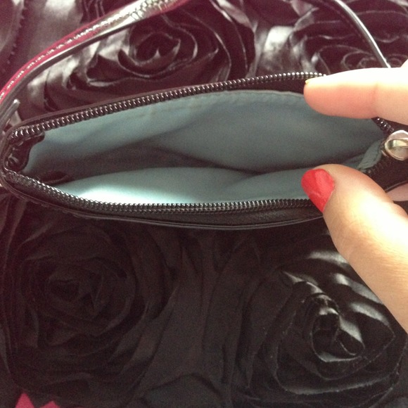 Black & Grey Coach Wristlet