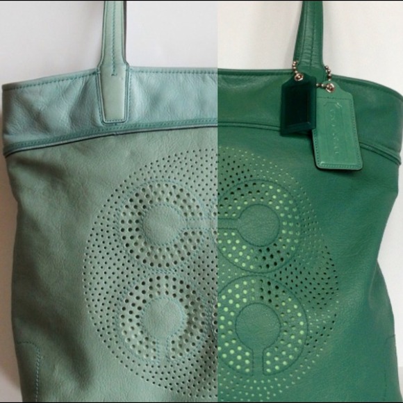 🌀SOLD🌀Re-dyed! 😍 Coach Audrey Slim Tote - Picture 4 of 4