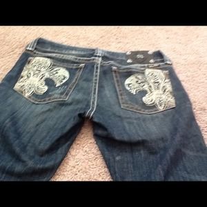 Miss Me Jeans Size 30 with 33 inch in seem