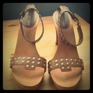 Sergio Rossi Wood with Studs Heels