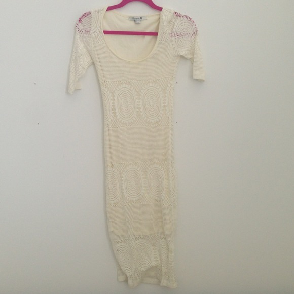 ❌Traded❌White crochet dress