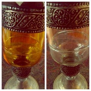 Two antique candle holders