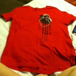 Red bleeding anitomical heart tshirt