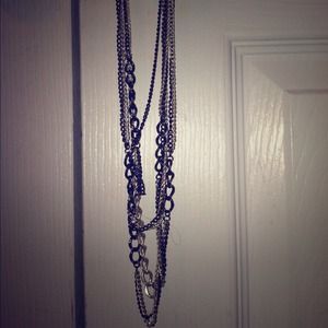 Black and silver necklace