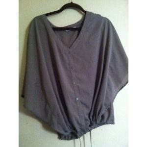 Taupe Buttoned top