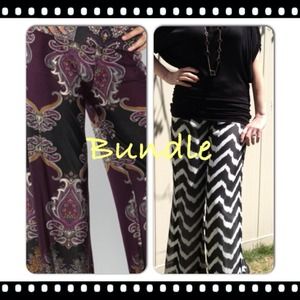 Vintage palazzo, black & white palazzo