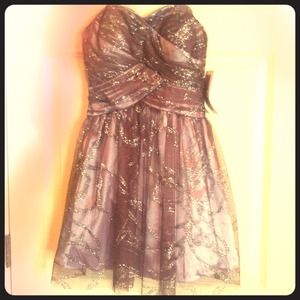 Beautiful purple homecoming dress.