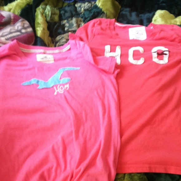 Two hollister shirts.