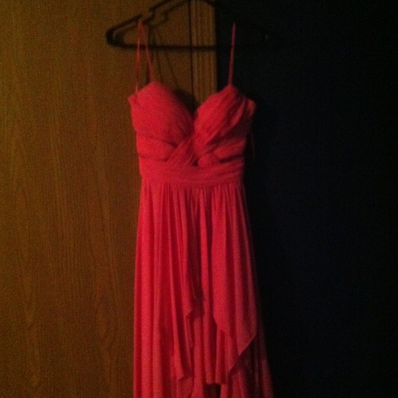 Pink evening dress
