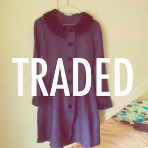 💜TRADED❌ Crinkly collared purple dress 💜