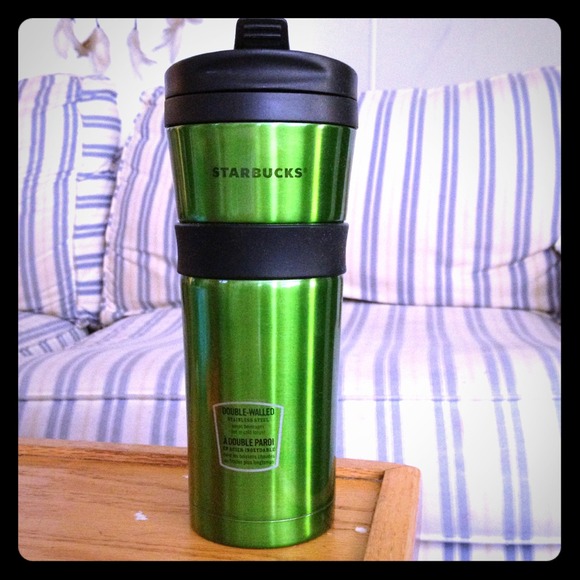 Green 16oz Starbucks stainless steel coffee cup